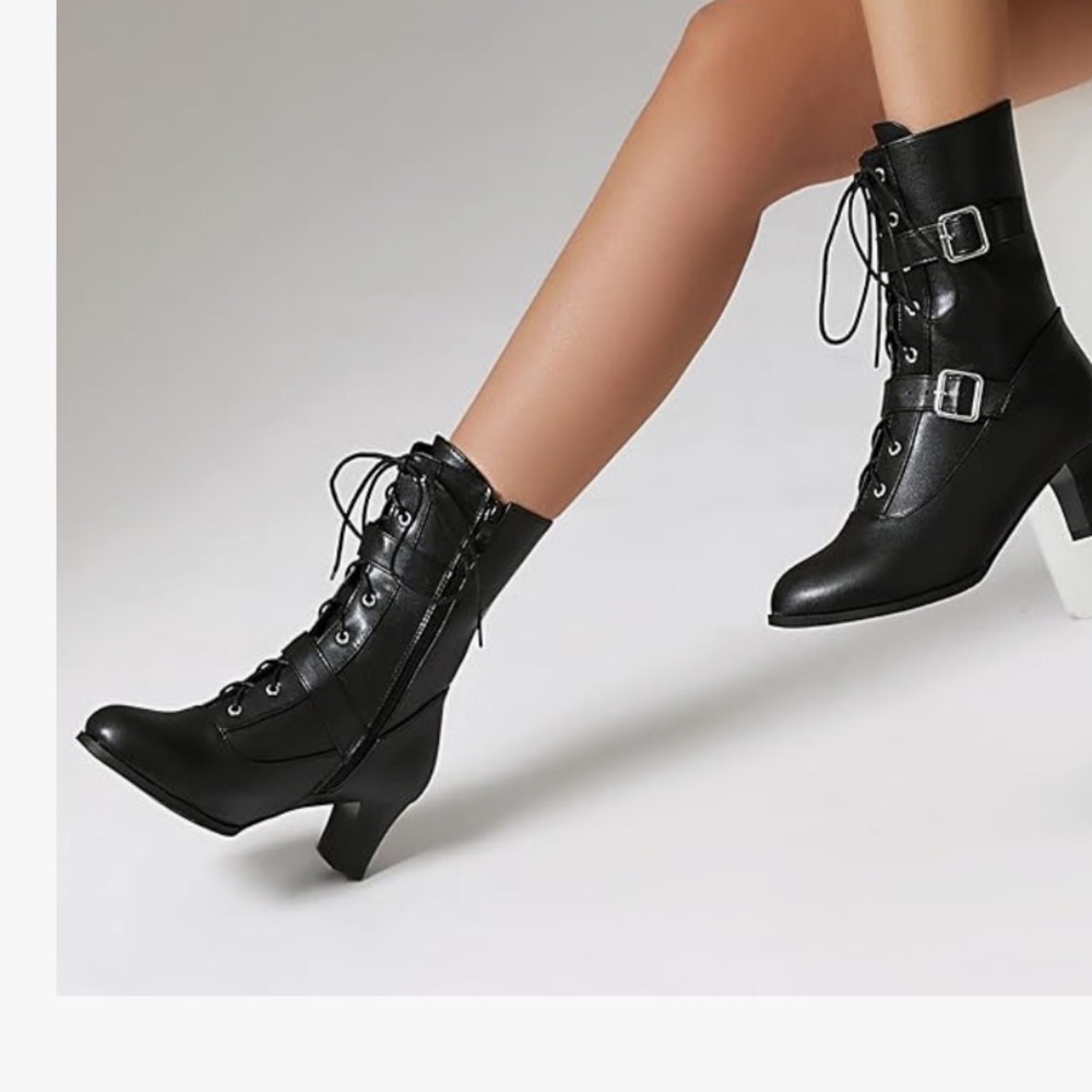 BEAUPAS Women's combat boots 
Size 41